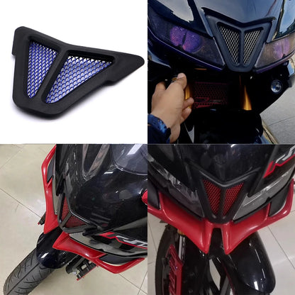 Dirt bike accessories moto decorative air Inlet Head Cover Aluminum Mesh Intake Guard Protector for Yamaha R15-V3 2017-2020