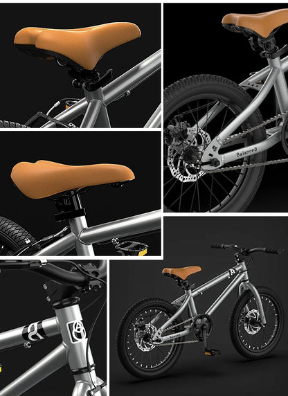 Youth Mountain Bike 16/20 Inch Children's Bicycle for Boys And Girls 6-12 Years Old Student Pedal Bike with Adjustable Frame
