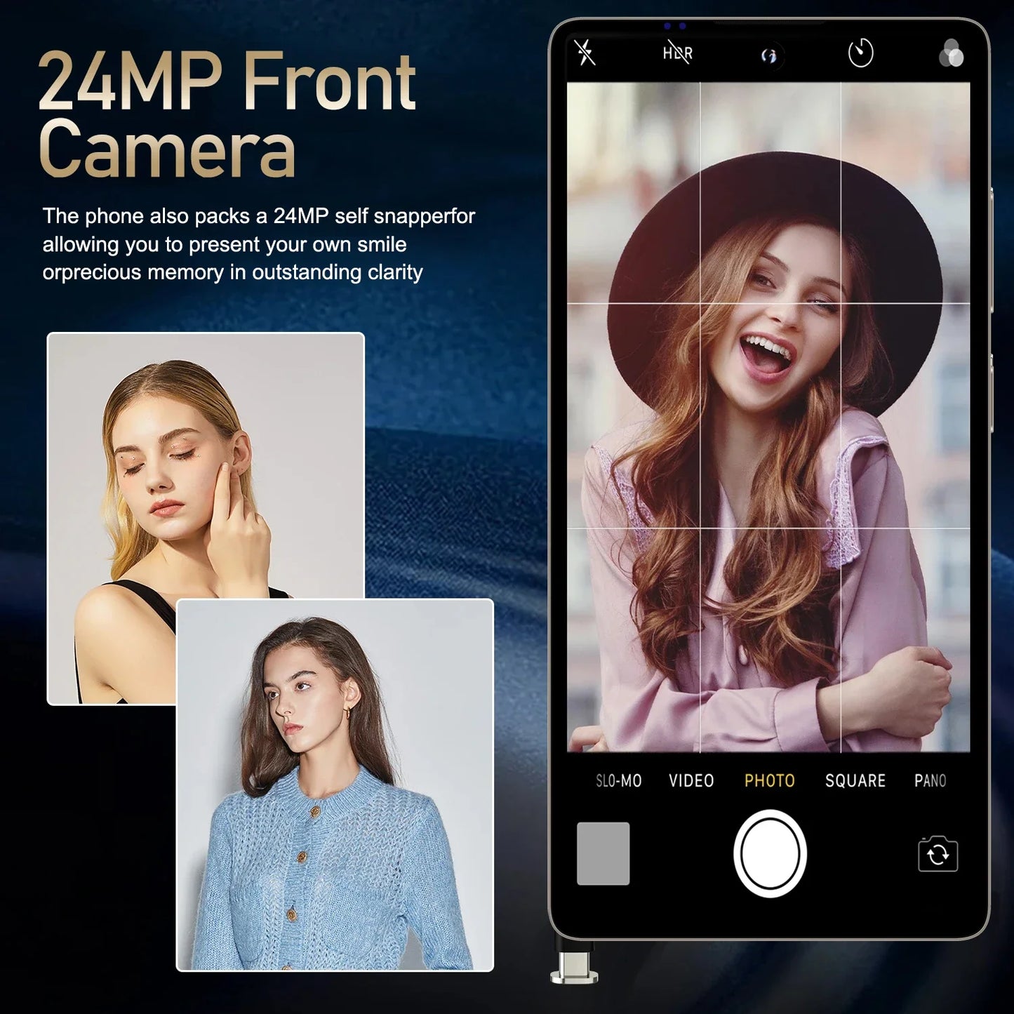 FUFFI Global Vision X26 Pro Max Smartphone Android 12 8GB RAM 512GB ROM 6.8 Inch Phone 1920x1080HD 48MP 5G Network Mobile Phones