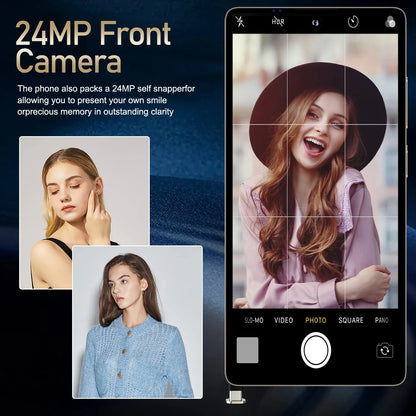 FUFFI Global Vision X26 Pro Max Smartphone Android 12 8GB RAM 512GB ROM 6.8 Inch Phone 1920x1080HD 48MP 5G Network Mobile Phones