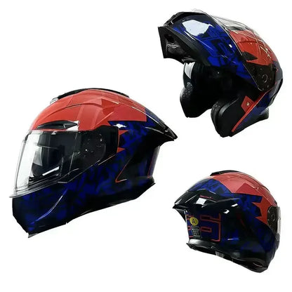 Flip up Motorcycle Helmet Full face Dual lens off-road Racing helmet Men Cascos para moto Motorbike Helmet DOT Approved For BMW