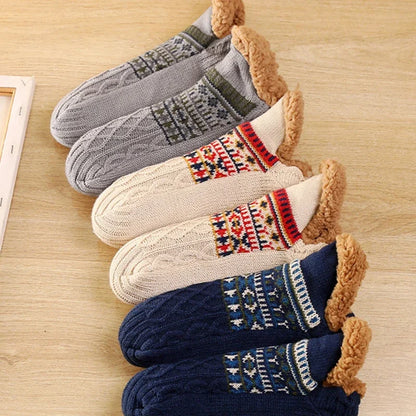 Thermal Mens Slipper Socks Fluffy Winter Warm Non-slip Floor Socks Thickened Home Sleeping Soft Snow Socks Sleep Carpet Socks