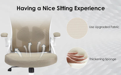 Ergonomic Office Chair, Home Office Desk Chair with Headrest, High Back Computer Chair