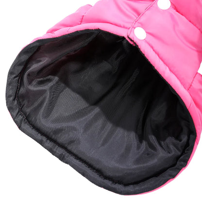 Autumn Dog Clothes Winter Pet Dog Coat With Hooded For Small Medium Dogs Cats Windproof Puppy Solid Overalls Yorkshire Bulldog