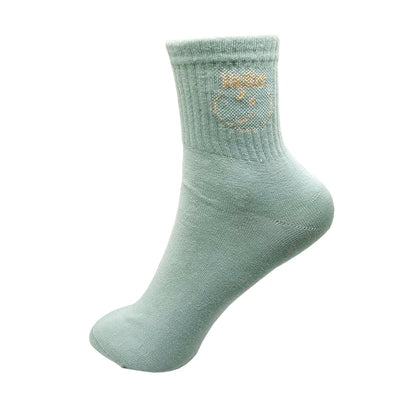 1/4 Pairs Woman Cotton Socks For Women Cotton Female Socks Set Woman Colorful Lady Socks Letter Printed Sock