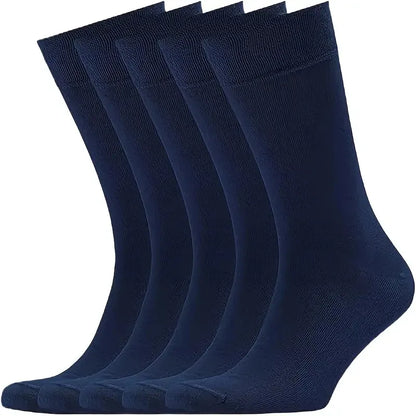 3pair Sock Leisure Athletic Sports Crew Dress Men Solid Color Striped plus-size Business Stockings mid-calf Autumn Winter B8W119