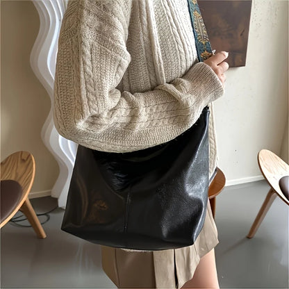 Bohemian Style Women Shoulder Bag, Vintage Wide Strap Crossbody with Intricate Embroidery, Versatile for Casual Commuting Wear