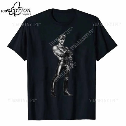 D LGBT GAY SCHWUL TOM OF FINLAND Casual pride cotton t shirt SAILOR MATROSE COPS KING Men Unisex tshirt Streetwear T-SHIRT