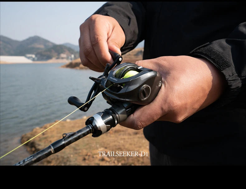 Huidiao TRAILSEEKER D1 Ultralight DC Baitcasting Reel 155g BFS Baitcaster 7.2:1 Zero Backlash 5+1BB for Bass Finesse Fishing