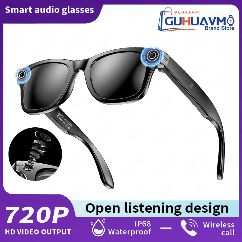 2025 Smart Glasses Photography Video AI Intelligent Interactive Translation Smart Sunglasses Bluetooth Call Music Play For IOS