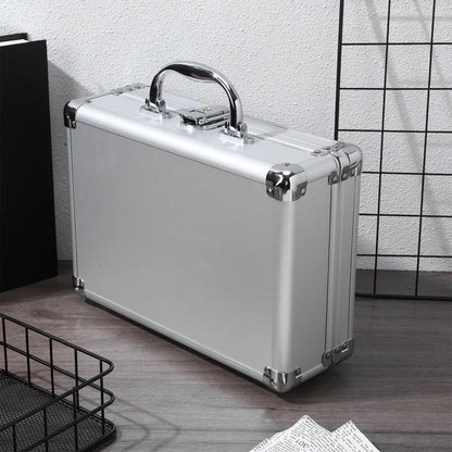 Aluminum Alloy Multi Function Portable Tool Case Briefcase For With Lock Small Size Hard Shell Storage Suitcase Instrument