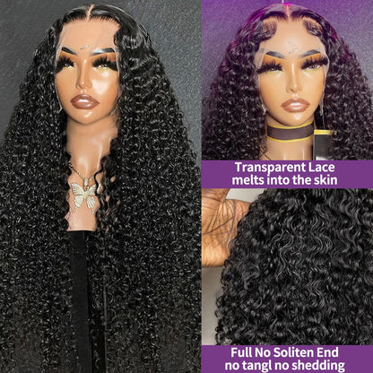 40 42 Inch Curly 13x6 Hd Lace Front Wigs Human Hair For Black Women Brazilian Hair 13x4 Deep Wave Lace Frontal Wig 360 Lace Wig