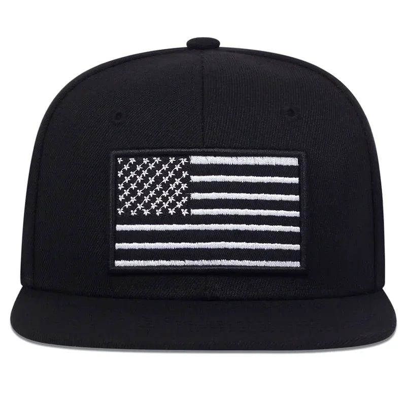 Unisex American Flag Embroidery Hip-hop Hats Spring Autumn Outdoor Adjustable Casual Baseball Caps Sunscreen Hat Sports Cap