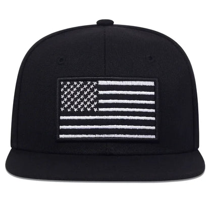 Unisex American Flag Embroidery Hip-hop Hats Spring Autumn Outdoor Adjustable Casual Baseball Caps Sunscreen Hat Sports Cap