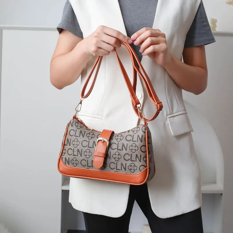High Quality Women's PU Bag  with Large Capacity Shoulder Bag Mobile Phone Bag Casual Crossbody Casual Simple Vintage Bag Purses
