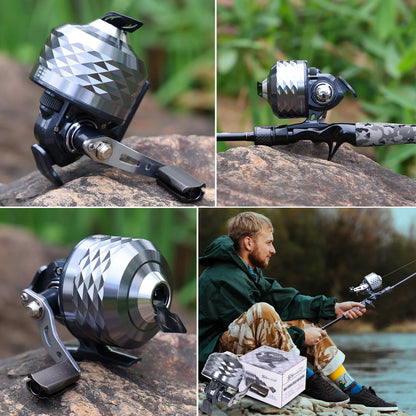 Sougayilang Colorful/Silver Fishing Reel 3.9:1 Gear Ratio&Double Roller Pin Paired with High Quality Ball Bearings Fishing Gear