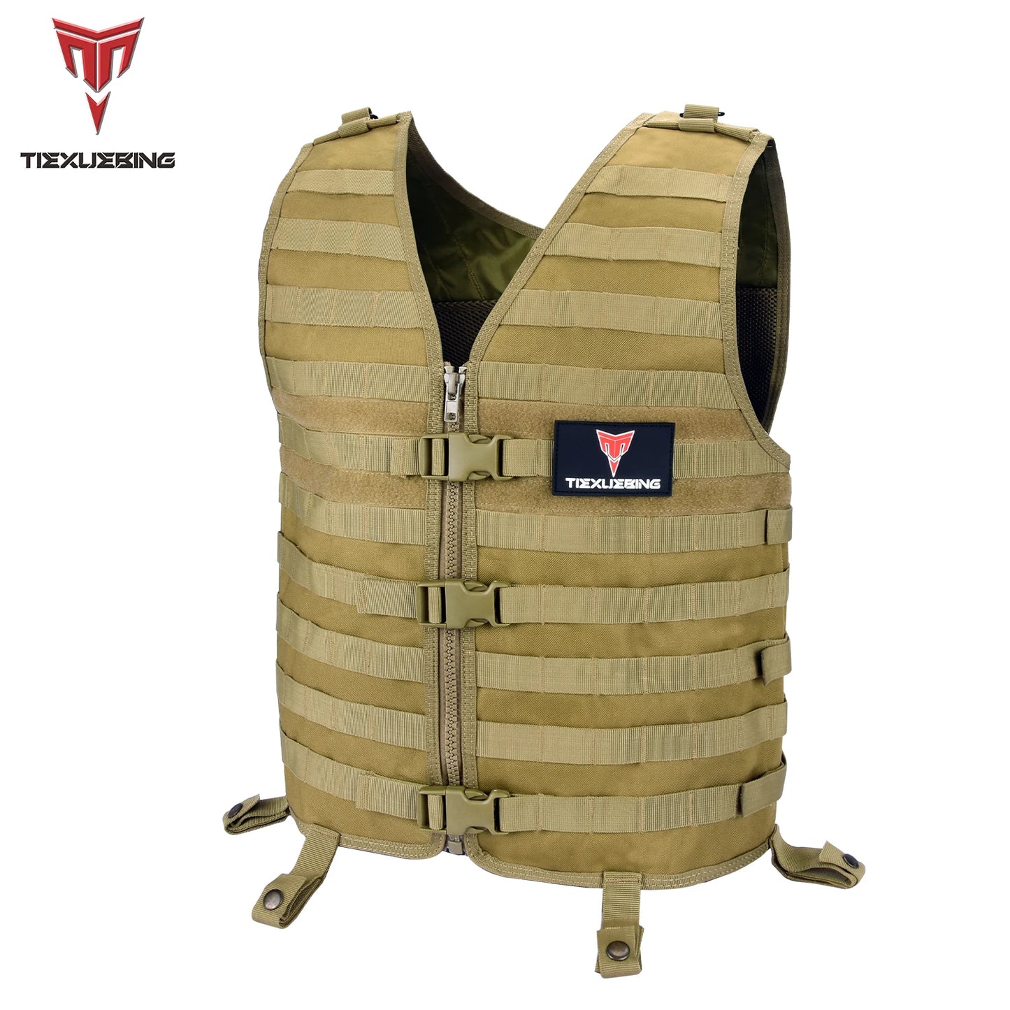 Military Tactical Molle Vest Airsoft Lightweight Gear Load Carrier Vest Camouflage CS Wargame Hunting Adjustable Waistcoat