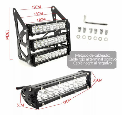 Motorcycle Waterproof LED Light Headlight Kit With Mounting  Brackets Front Fork Light For Honda Grom MSX 125SF Ducati Venom