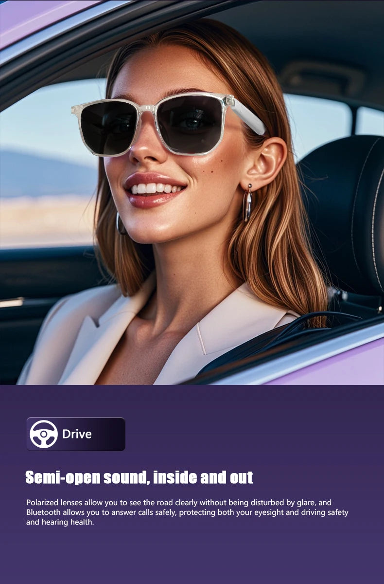 GS03 Upgrade Smart Glasses With Camera Video Recording AI Photo Recognition Bluetooth Call Translation Voice Assistant Glasses