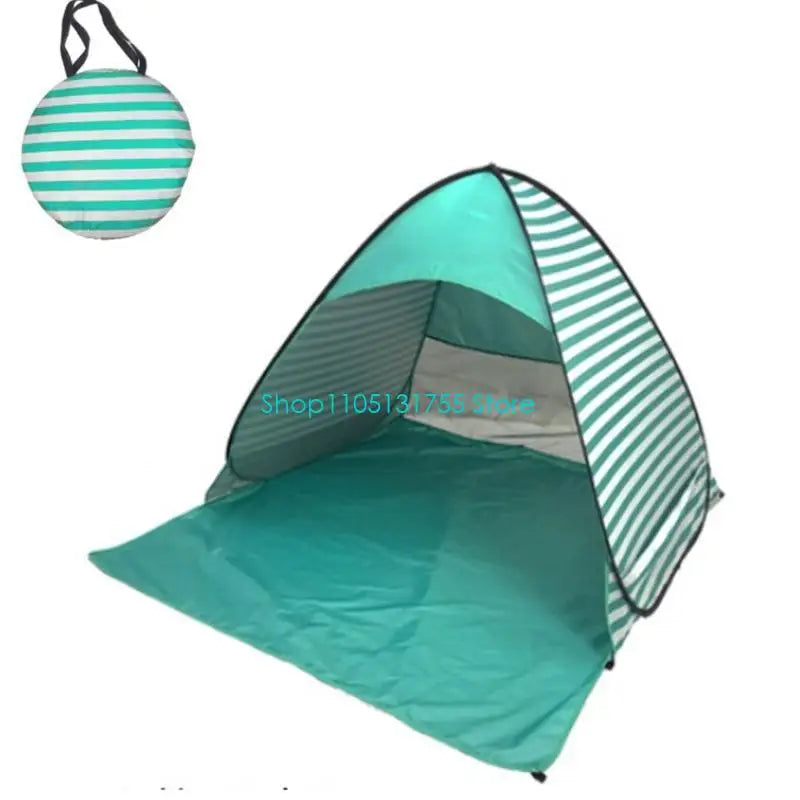 K0EF Outdoor Automatic Quick Open Camping Tent Outdoor Quick Setup Tent with Carring Bag Enduring 2-3 Persons Beach Tent