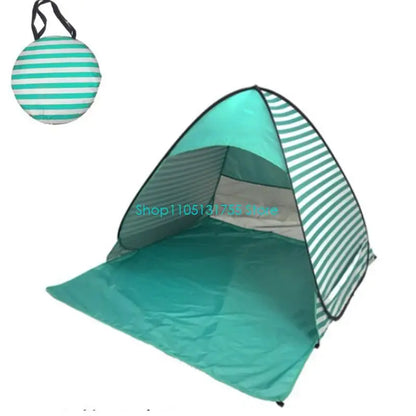 K0EF Outdoor Automatic Quick Open Camping Tent Outdoor Quick Setup Tent with Carring Bag Enduring 2-3 Persons Beach Tent