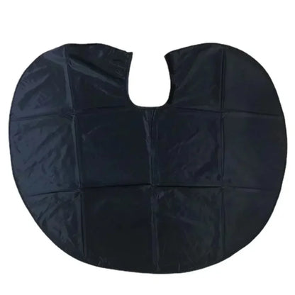 Black Short Square Waterproof Hairdressing Cape – Professional Salon Barber Hair Cutting Wrap & Dyeing Tool