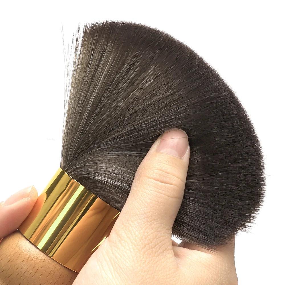 Professional Barber Neck Duster Hair Cutting Brush Soft Bristle Salon Cleaning Brush For Removing Loose Hair