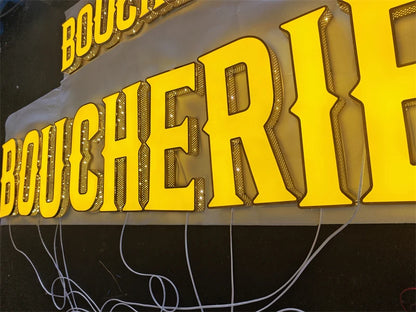 Custom Made Front Lit & Side Lit LED Channel Letters Signs Perforated Shop Signs Exterior Use
