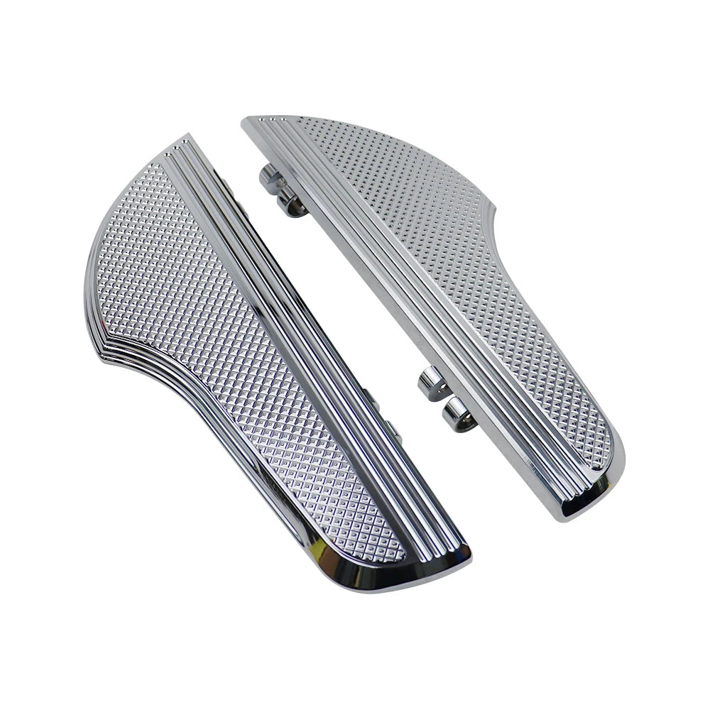 Driver Floorboards Rider Footboard Large Foot Rests Fit For Harley Freewheeler FLRT Revival FLH Heritage Softail Classic Fat Boy