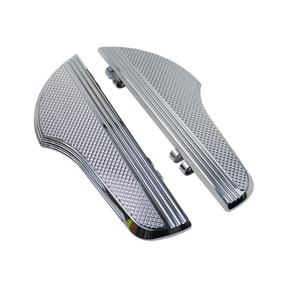 Driver Floorboards Rider Footboard Large Foot Rests Fit For Harley Freewheeler FLRT Revival FLH Heritage Softail Classic Fat Boy