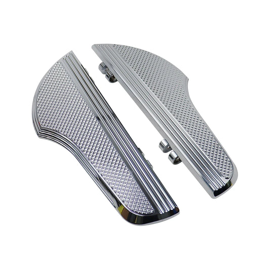 Driver Floorboards Rider Footboard Large Foot Rests Fit For Harley Freewheeler FLRT Revival FLH Heritage Softail Classic Fat Boy
