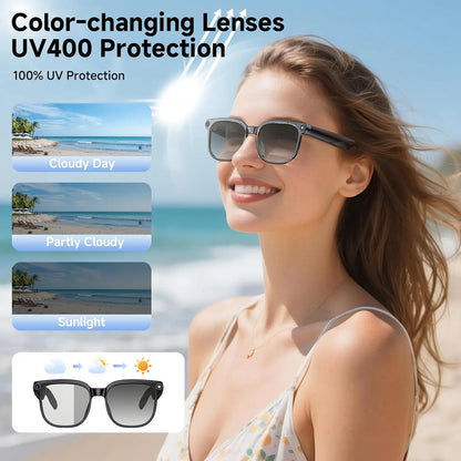 M02S smart glasses 8MP camera real-time translation and navigation Bluetooth call AI glasses, suitable for business work