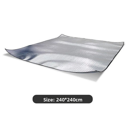 One-Button Inflatable House-Style Camping Tent, Rainproof Outdoor Overnight Family Tent with Bedroom and Living Area