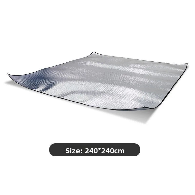 One-Button Inflatable House-Style Camping Tent, Rainproof Outdoor Overnight Family Tent with Bedroom and Living Area