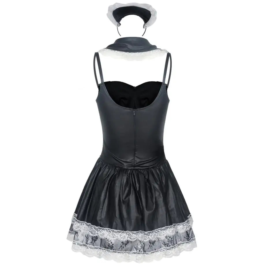Sexy Servant Costumes Late Night French Maid Cosplay Costume For Halloween Women's Exotic Lolita Dress