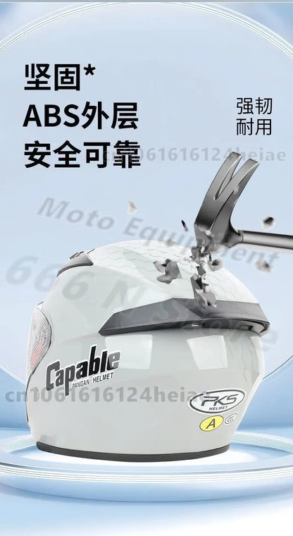 5XL 6XL 7XL Big Size Unisex Motorcycle Helmet Big Head Circumference 60-76cm Riding Safety Helmet All Seasons Casco