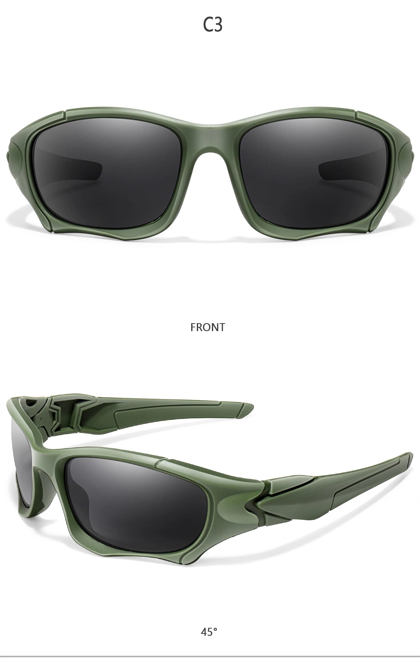 Polarized Sunglasses for Men Women Classic Camouflage Shades with UV Protection for Outdoor Driving Cycling Hiking Fishing