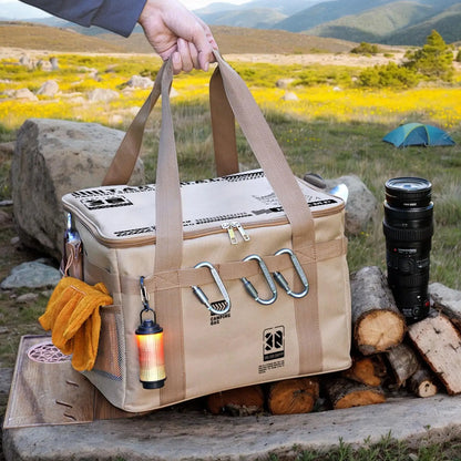 Camping Organizer Bag Utility Tote Bag Camping Organizer 30L Utility Duffel Foldable Container with Handle for Moving Dorm