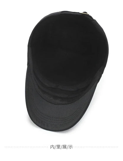Mens Baseball Cap  Flat Caps  Spring Autumn Tactical Hat Men's Flat Top Cotton Cap Sports Leisure Hats