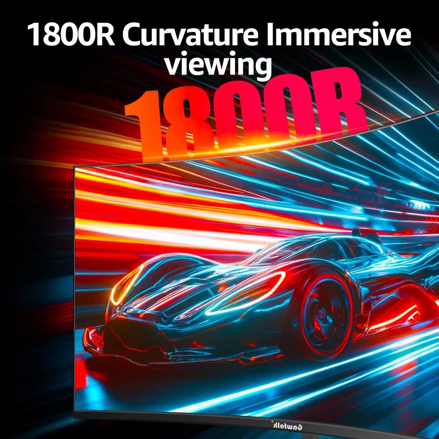 34 Inch Ultrawide Curved Gaming Monitor, 1500R PC Screen 165hz UWQHD 4K, Curved Computer Screen with FreeSync,Support Wallmount