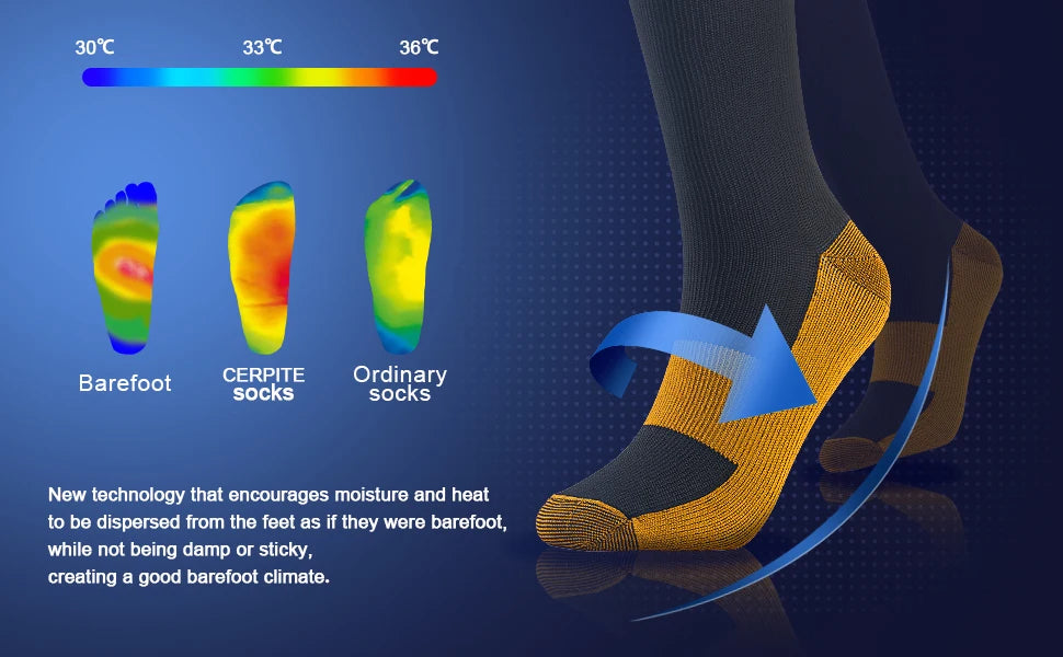 1/3 Pairs Dropship Compression Socks Varicose Veins 20-30 Mmhg Men Women Socks For Running Cycling,Football Soccer Stockings