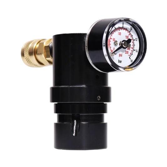 Updated Paintball Micro MR GEN2 Regulator W/ US Foster Coupler Remote Coil Hose 230psi Gauge,Output Pressure 40-160PSI