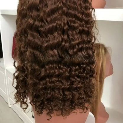 High Quality Front Lace Wig BOB DEEP High Density4 * 4 Frontal Lace Wigs European and American Wig Natural Brazilian Virgin Remy