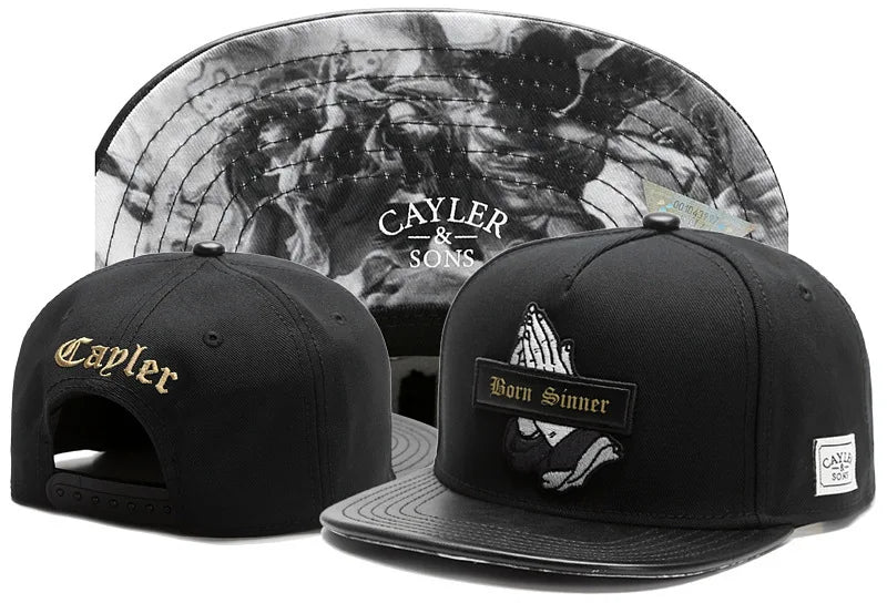 Classic Snapback Hat Cap Hip Hop Style Flat Bill Blank Adjustable Size