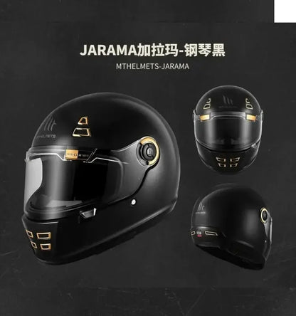 MT Jarama Retro Motorcycle Helmet DOT ECE Certification Full Face Racing Off Road Helmet Cascos Para Motos Capacete Casco Moto