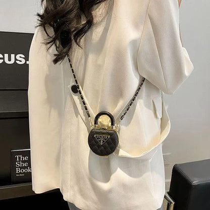 Fashion diamond mini texture retro design small daily shopping date decoration casual personalized handbag shoulder bag