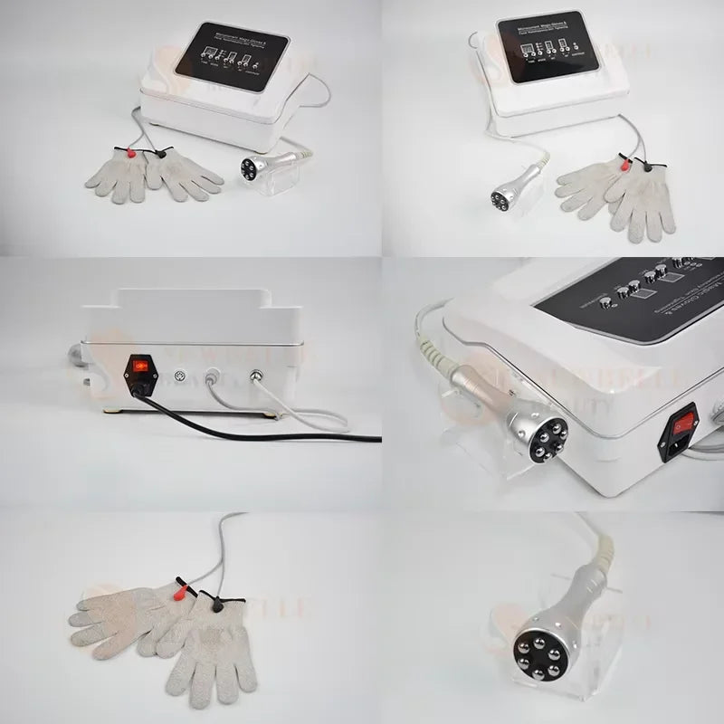 Handheld Microcurrent Facial Lift Massager Magic Current Gloves Galvanic Therapy Toning Device for Facial Rejuvenation