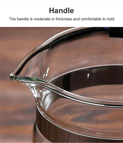 【Household Tea Infuser Kettle】Heat-Resistant Glass Tea Pot with Separator - for Loose Leaf Tea, Herbal Tea & Flower Tea