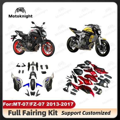 Motorcycle Injection Full Fairing Kit Fit For 2012 - 2017 Yamaha MT-07 MT 07 2013 2014 2015 2016 fairings kits