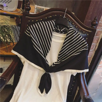 Luxury2025Square Silk Scarf for Women 90*90Hijab Hair Bands Neckerchief Female Satin Shawl Ribbon Headband Fashion Wraps